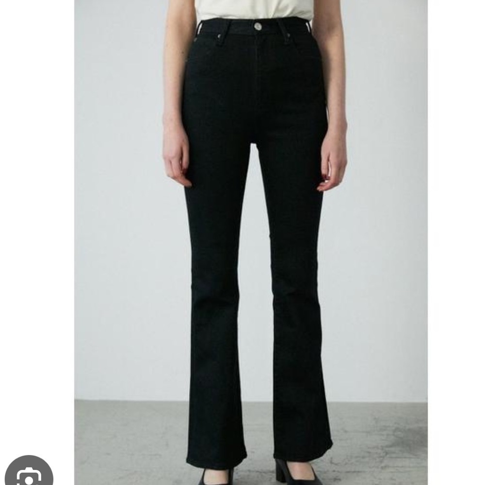 Moussy‎ High Waisted Rebirth Flare Black Jeans Size 24